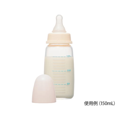 スリム耐熱ガラス製哺乳びん チュチュ 240mL