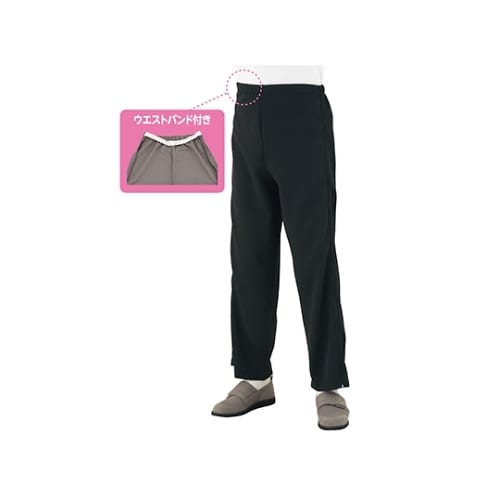 紳士脇全開ジャージパンツ ブラック M