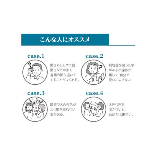耳かけ型集音器 イヤーフォース・ミニ ブルー