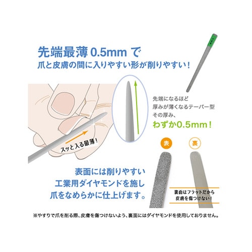 1682 平テーパー爪ヤスリ(粗目)