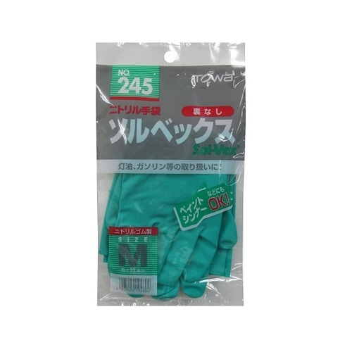 耐薬ニトリル手袋 245−M ソルベックス