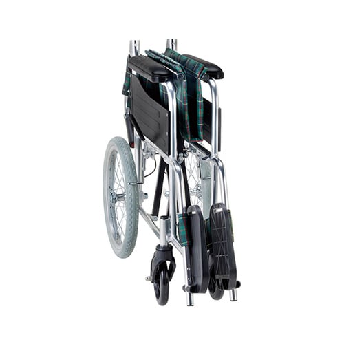 介助式エコノミー車椅子 EW−30 緑チェック