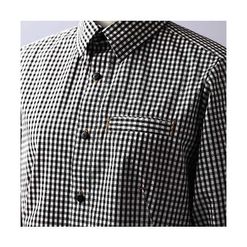 シャツ 長袖 BKチェック M