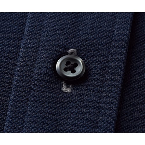 ニットシャツ 男女兼用 半袖 ネイビー 3L