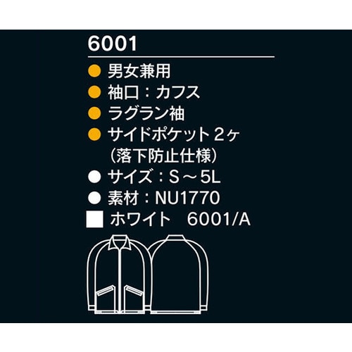 クリーンウエア 6001 6001/A_4L