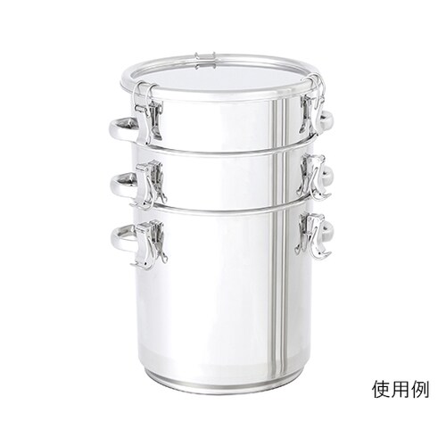 パッキン付テーパー型積み重ね式密閉容器 36L