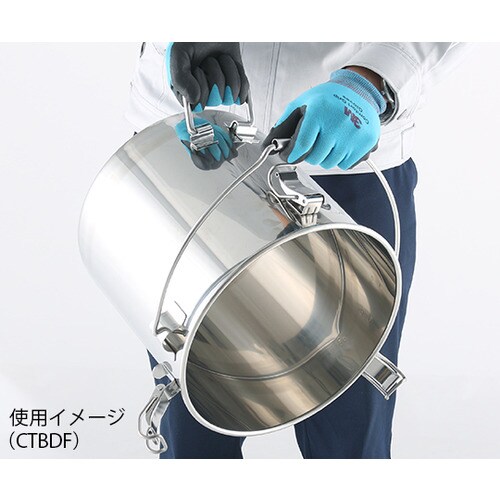 吊下式下部折り畳み取っ手付ステンレス密閉容器 4L