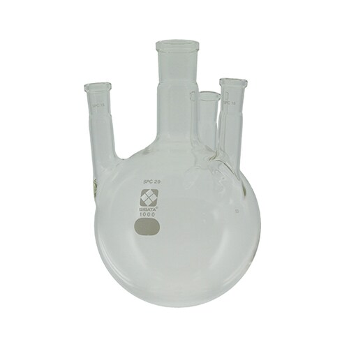 030180−151四口丸底フラスコ1L