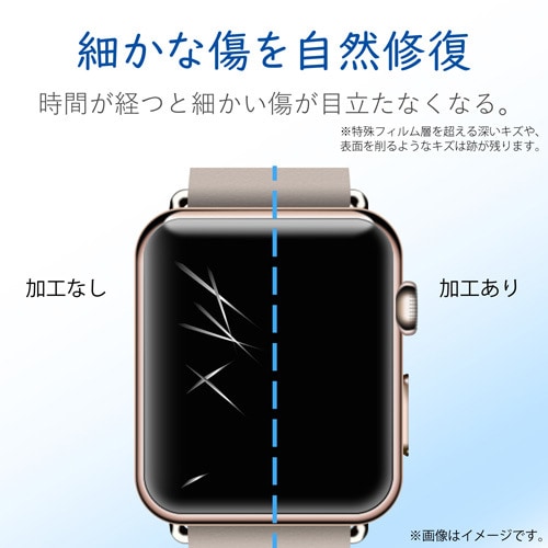 フルカバー 2枚入 衝撃吸収/指紋防止/傷リペア