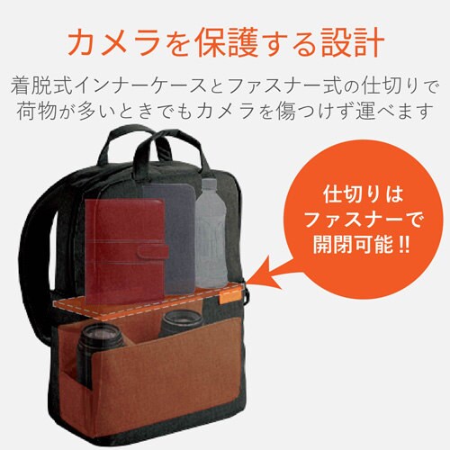 カメラ用バックパック オフトコ Mサイズ ブラック