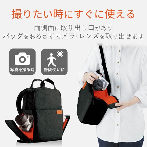 カメラ用バックパック Sサイズ ブラック