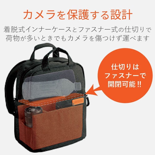 カメラ用バックパック Sサイズ ブラック