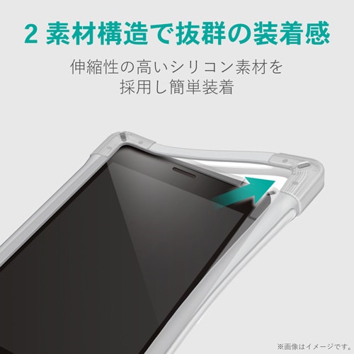 スマホ汎用ケース/S−M/クリア×クリア