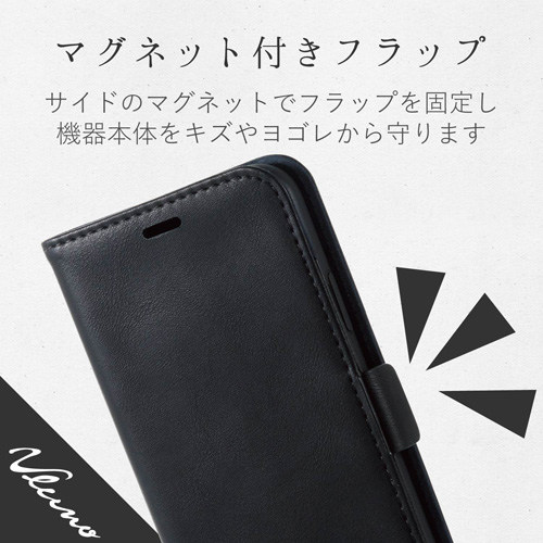 カバー 磁石/耐衝撃/カード収納 ブラック