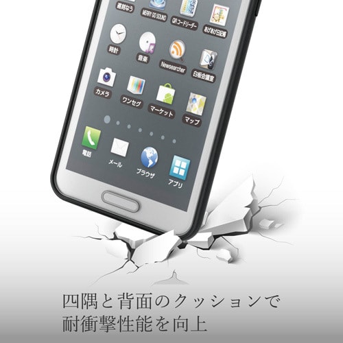 カバー ガラス 耐衝撃/傷ガード ホワイト