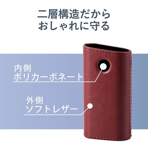 ソフトレザーカバー/レッド