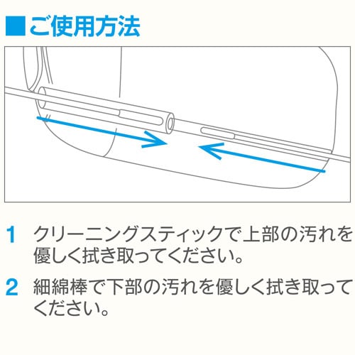 クリーニングスティック25本/細綿棒25本