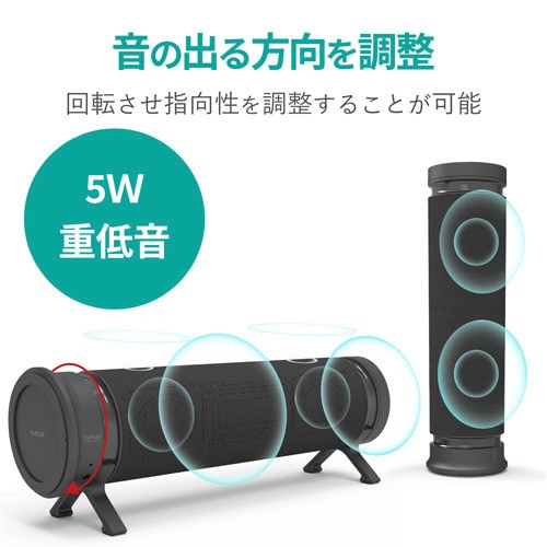 サウンドバー風スピーカー 有線BT両対応 ブラック