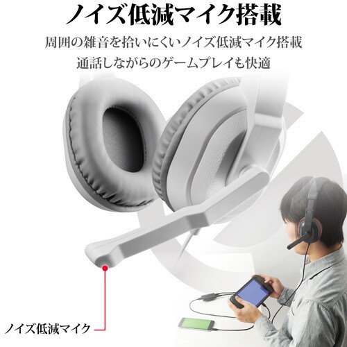 ヘッドセット/USBデジタルミキサー付/ホワイト