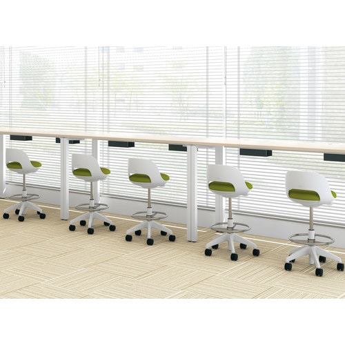 回転イス ココット 円盤脚 サポート型 マリン