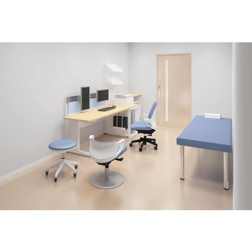 回転イス ココット 円盤脚 サポート型 マリン