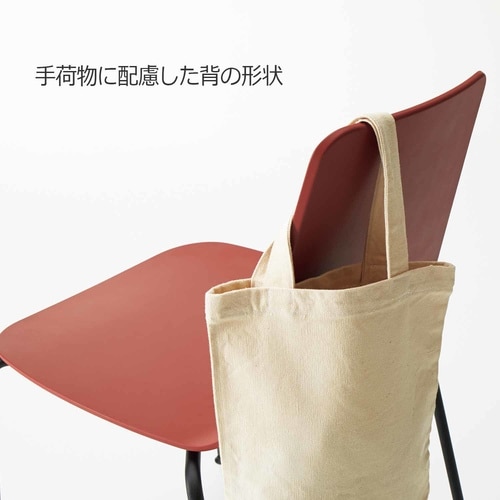 ミケットチェア 4本脚  メッキ脚レザーブラック