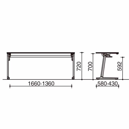 カ−ム棚付 W1800D600シルバー脚ホワイト