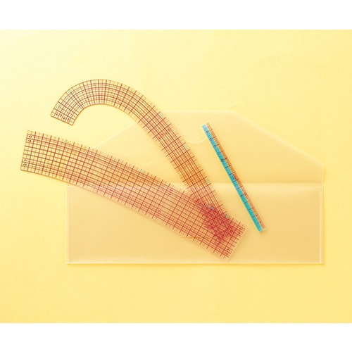 カーブ定規セット (ミニものさし付) 25051