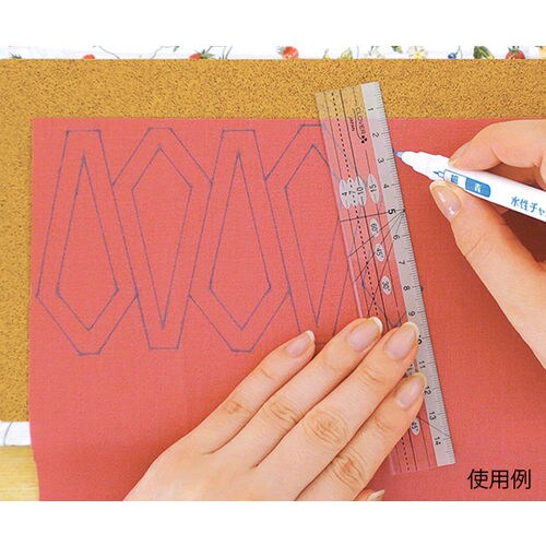 パッチワーク定規 カラーライン (細幅15cm)