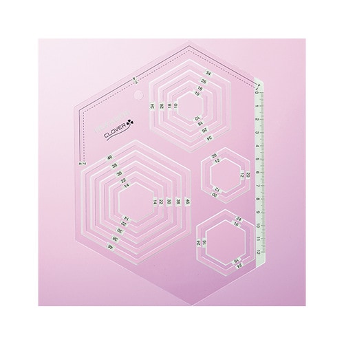 ピーステンプレート 六角形