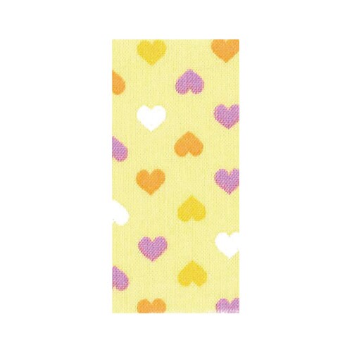 ヌノデコテープ きいろカラフルハート 11ー854
