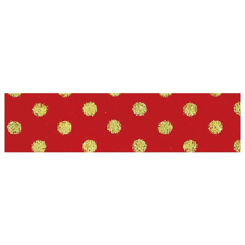 ヌノデコテープ リッチドット レッド