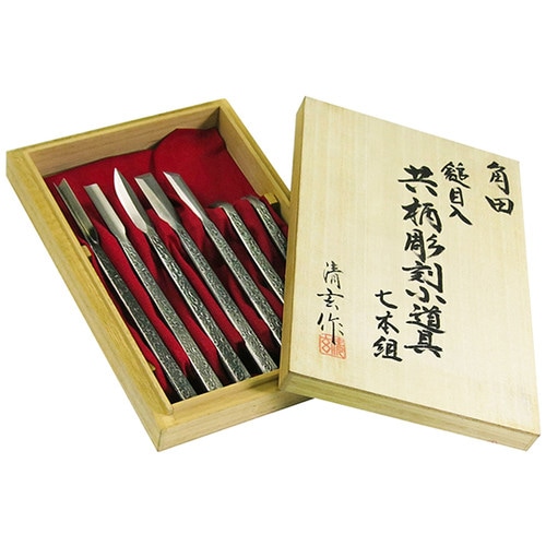 鎚目入 共柄彫刻小道具7本組 63ー5473ー76