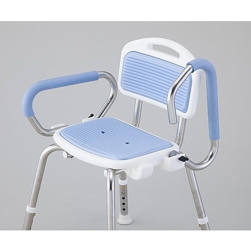 業務用シャワー椅子(ステンレスフレーム) 肘付き