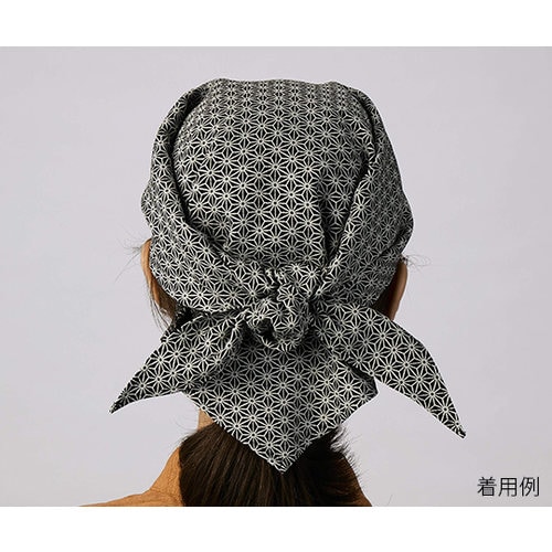 バンダナ 兼用 黒 和柄 フリー 9ー290