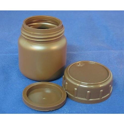 短型ポリ広口瓶(茶) 50ml