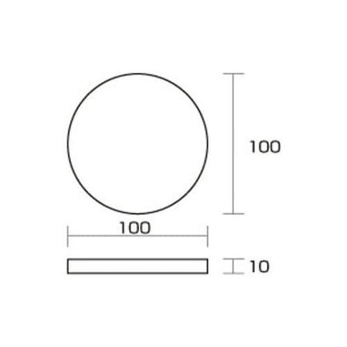SR10ー100 スポンジ黒100mm丸