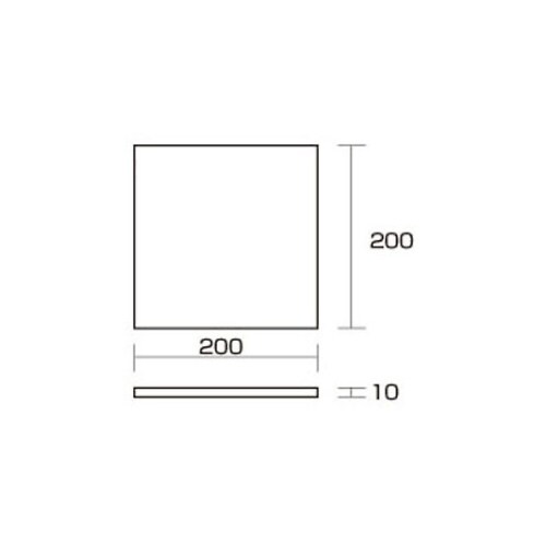 スポンジ 10×200×200mm