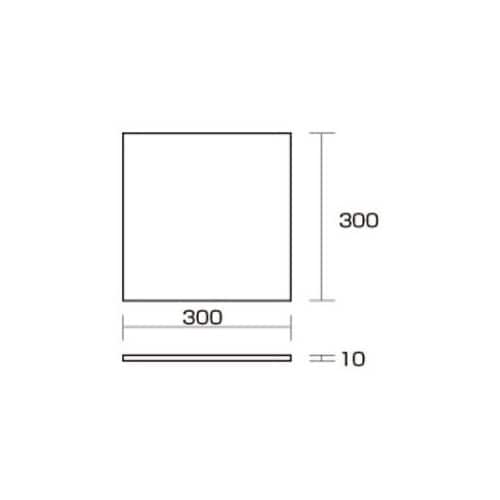 スポンジ 10×300×300mm