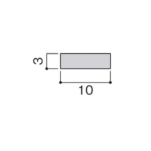 アルミ平板 10×3×995mm