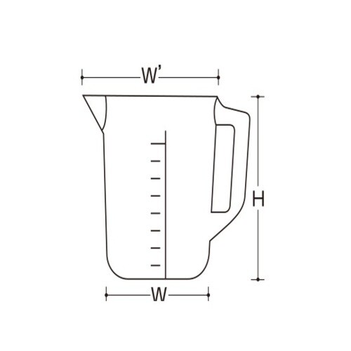 0050 PP手付きビーカー 100mL