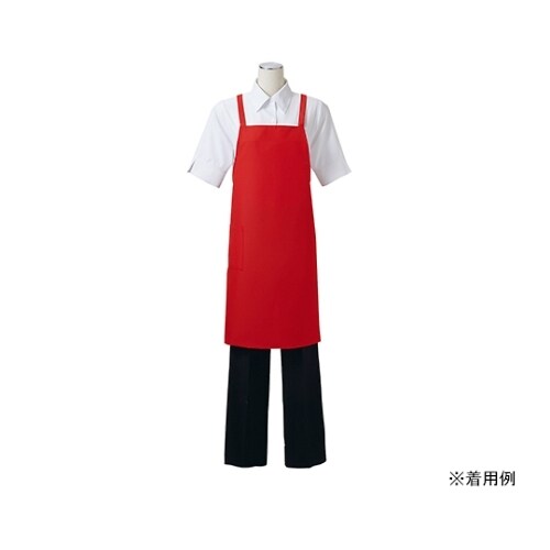 エプロン レッド 5ー413