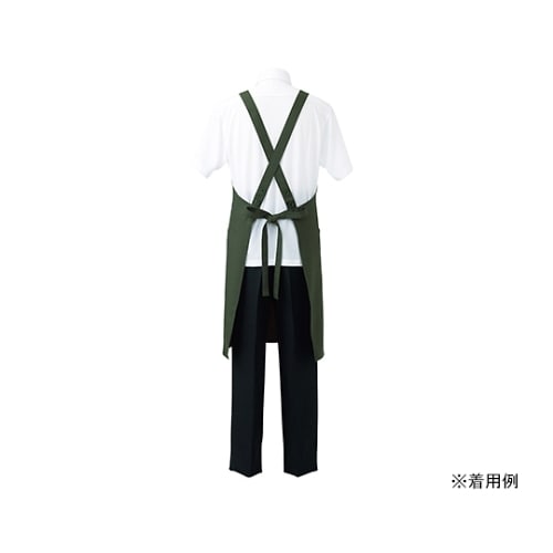 5ー752 エプロン ボトルグリーン フリー