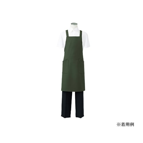 5ー752 エプロン ボトルグリーン フリー