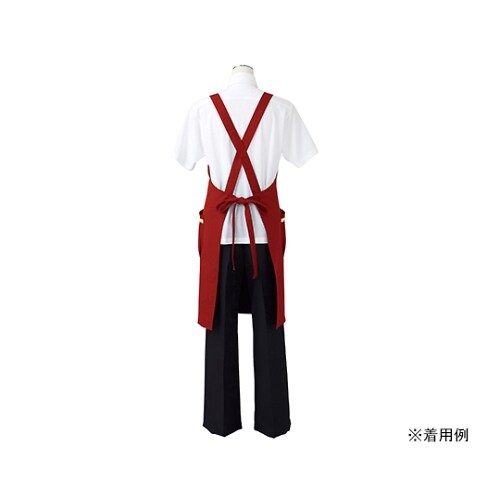 エプロン ワイン/ベージュ