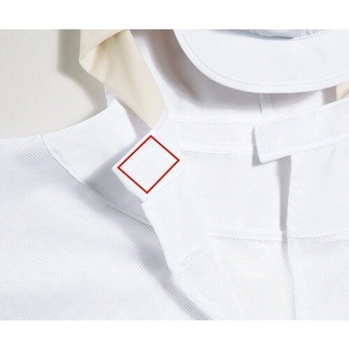 9ー1031 頭巾帽子白/ベージュエコM