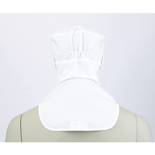 9ー1071 頭巾帽子 白 L