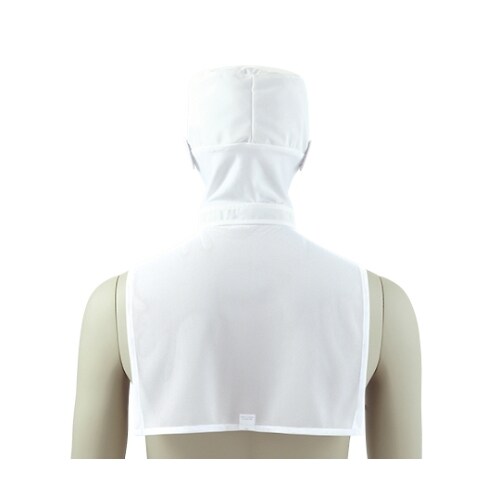 9ー1081 頭巾帽子 白 LL