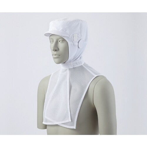 9ー1081 頭巾帽子 白 LL