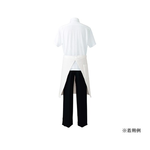 サロンエプロン 白 フリー